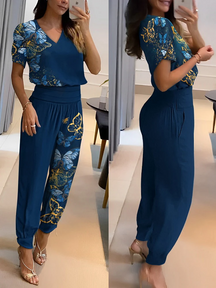 Two-Piece Wide-Leg Set - Effortless Chic