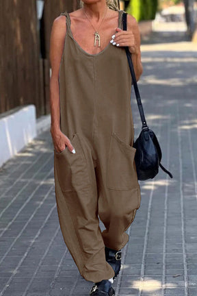 Linen-Style Summer Jumpsuit – Light & Breathable