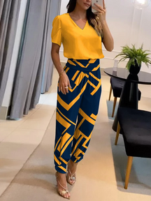 Two-Piece Wide-Leg Set - Effortless Chic