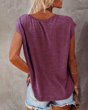 V-Neck Cotton Shirt - Soft & Breathable