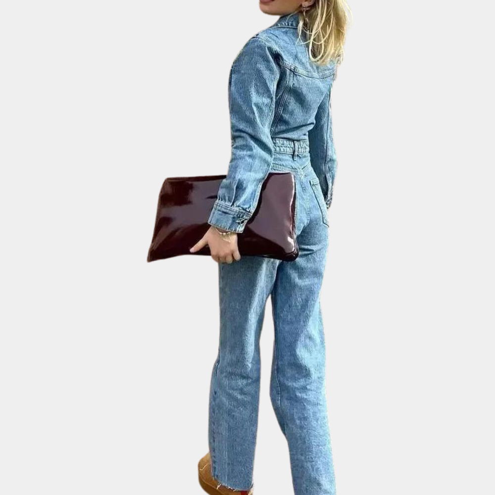 Denim Jumpsuit with Straight-Leg Fit - Stylish & Comfortable