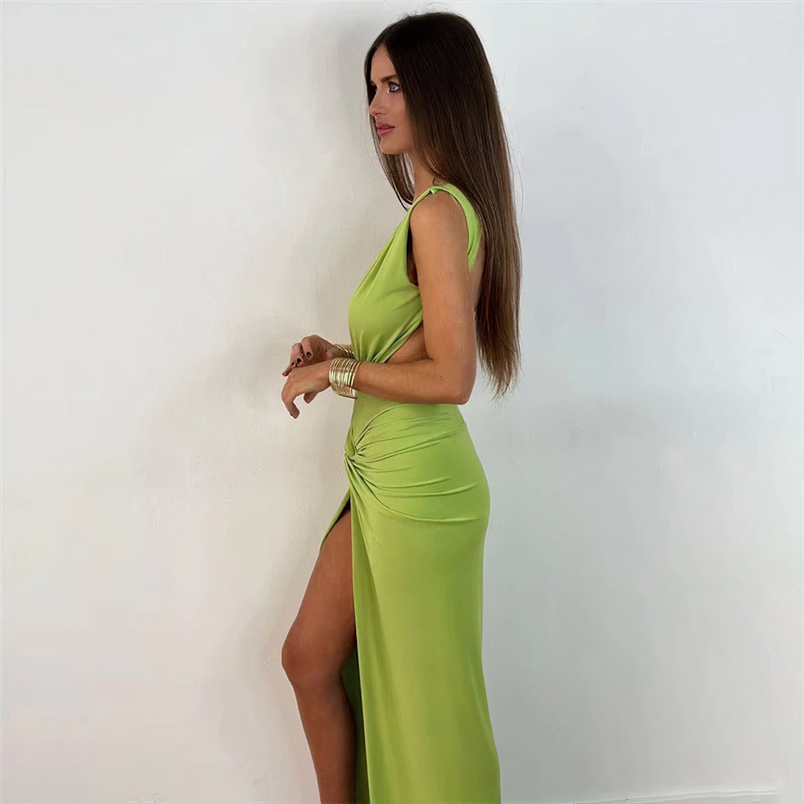 Backless Maxi Dress - Elegant Evening Gown