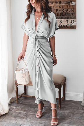 Elegant Wrap Summer Dress – Chic & Comfortable