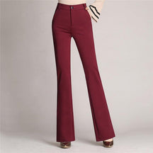 High-Waisted Flared Trousers - Elegant & Stylish