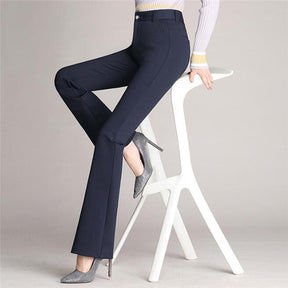 High-Waisted Flared Trousers - Elegant & Stylish