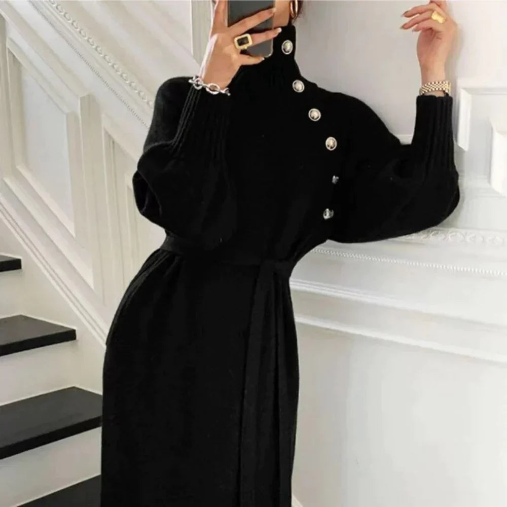 Elegant Winter Dress – Warm & Stylish