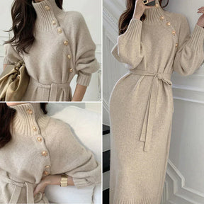 Elegant Winter Dress – Warm & Stylish