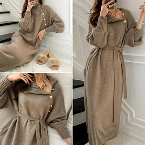 Elegant Winter Dress – Warm & Stylish