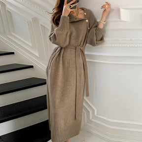 Elegant Winter Dress – Warm & Stylish