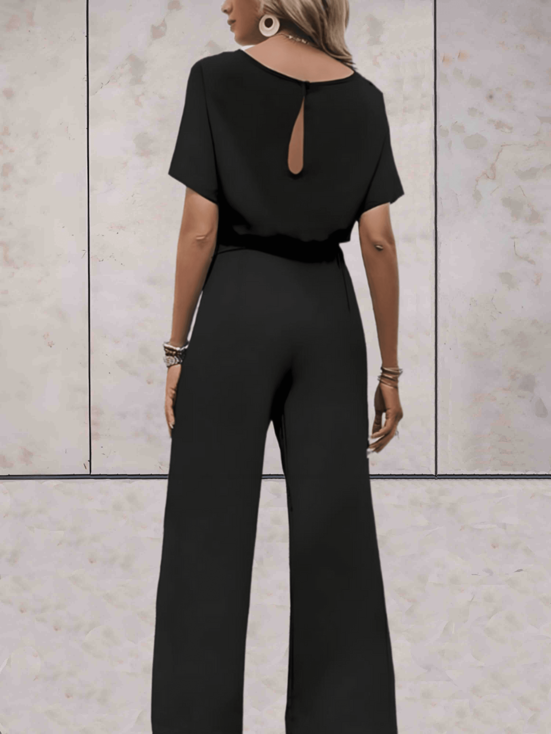 Elegant Batwing Sleeve Jumpsuit