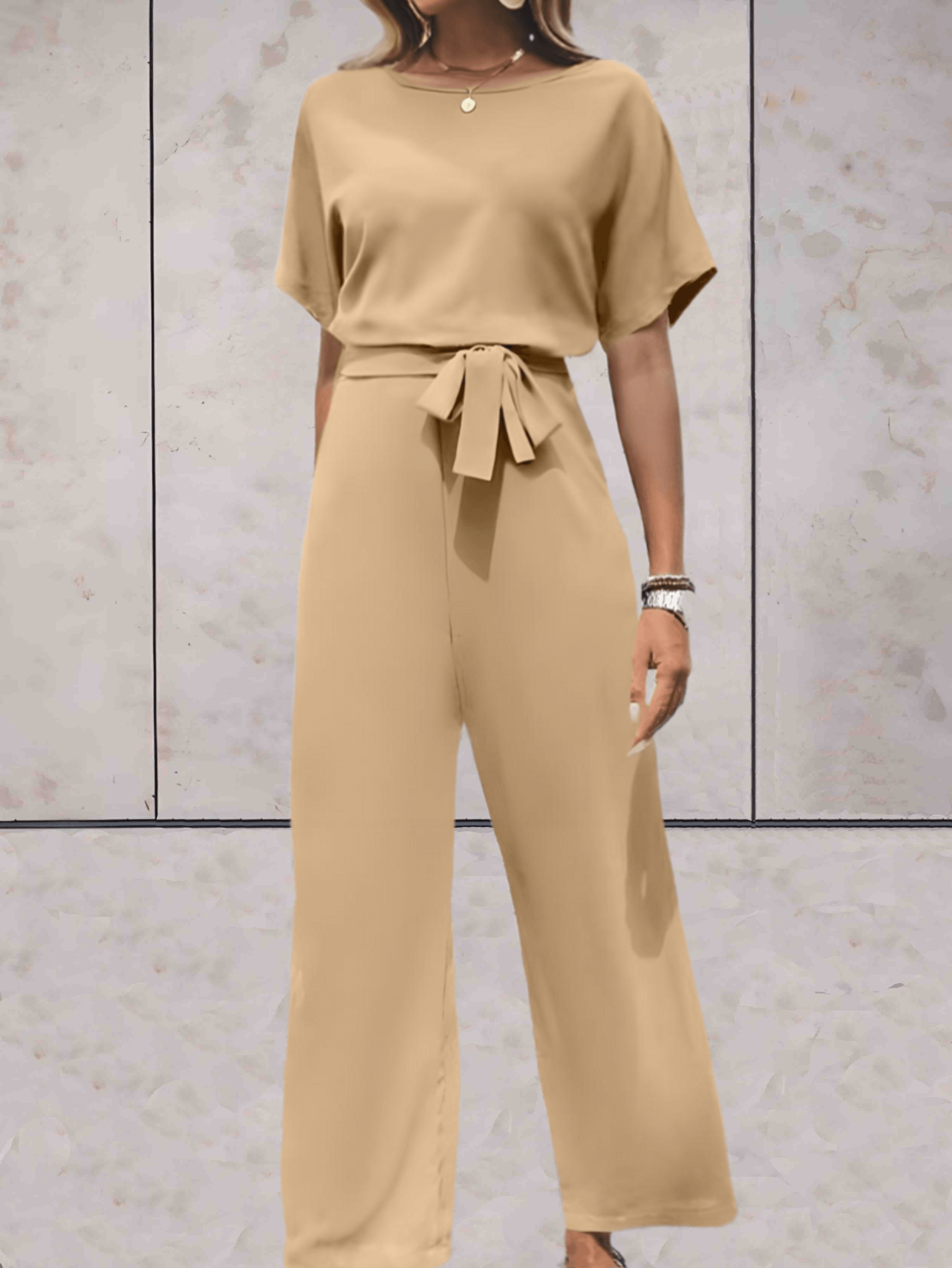 Elegant Batwing Sleeve Jumpsuit