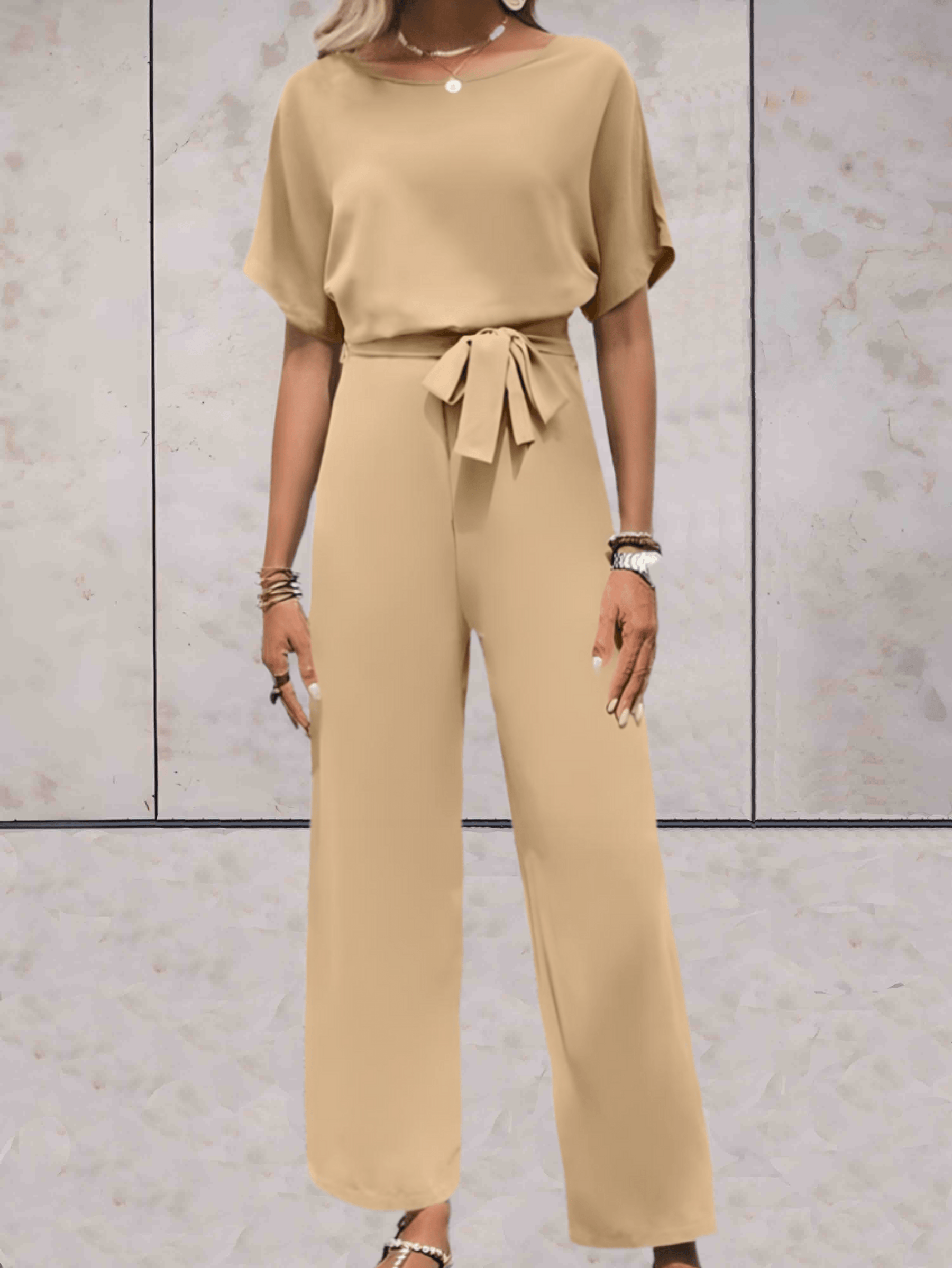 Elegant Batwing Sleeve Jumpsuit