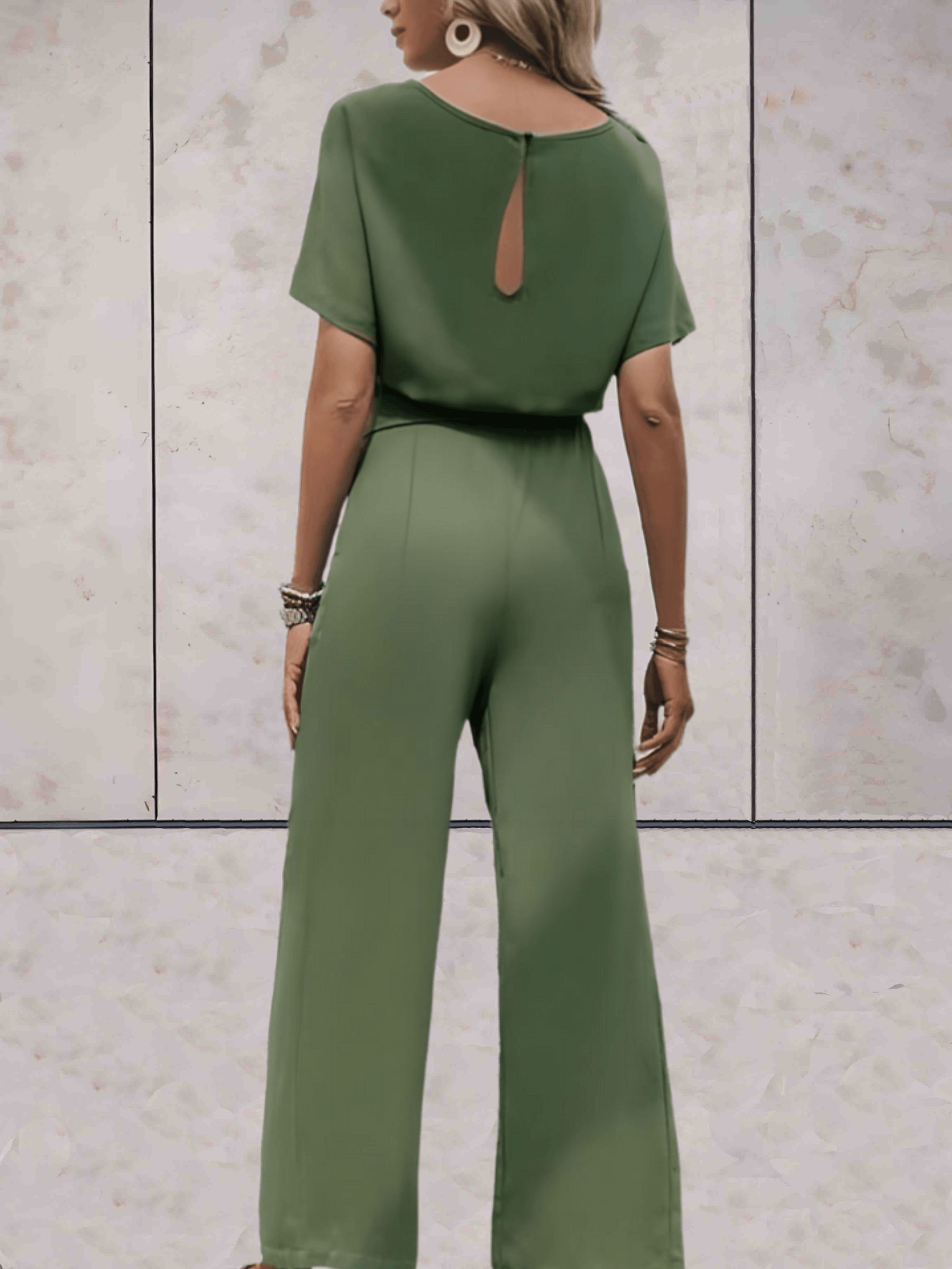 Elegant Batwing Sleeve Jumpsuit