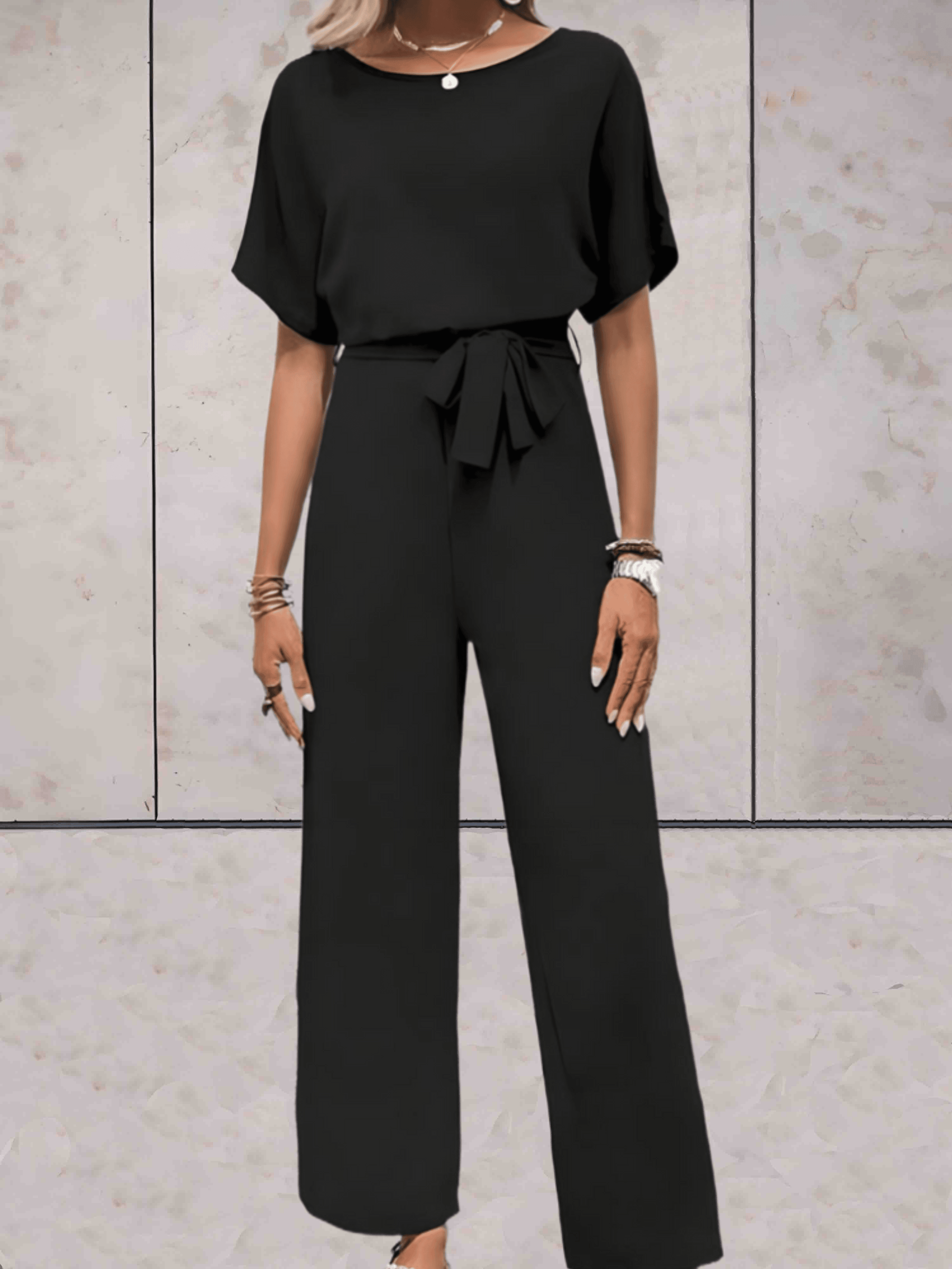 Elegant Batwing Sleeve Jumpsuit