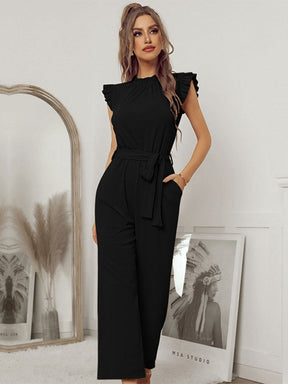 Elegant Belted Jumpsuit – Timeless & Chic