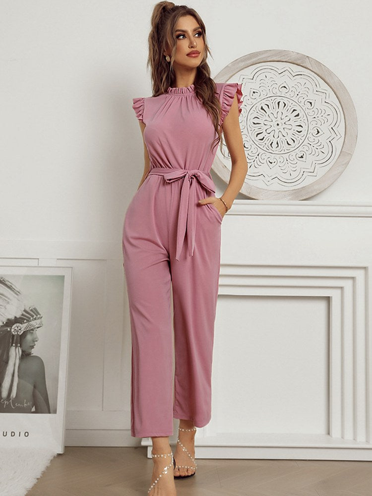 Elegant Belted Jumpsuit – Timeless & Chic