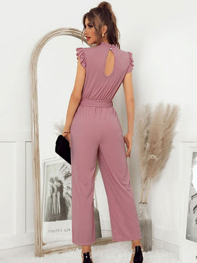 Elegant Belted Jumpsuit – Timeless & Chic