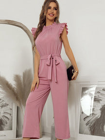 Elegant Belted Jumpsuit – Timeless & Chic