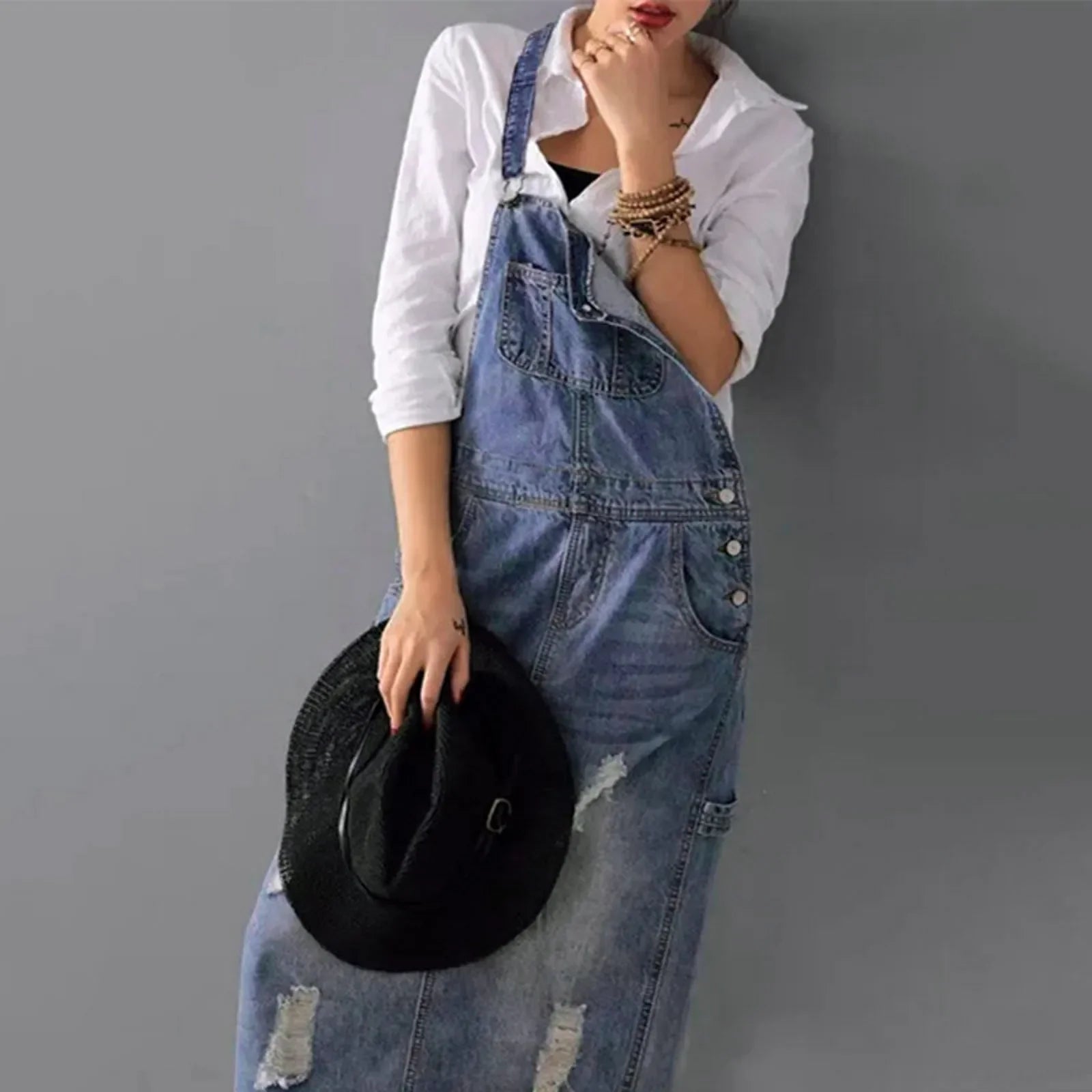 Denim Slip Dress - Casual & Stylish