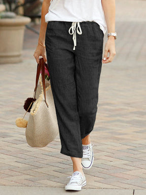 Lightweight Cotton-Linen Spring Trousers