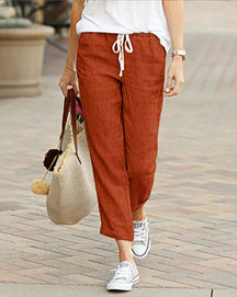 Lightweight Cotton-Linen Spring Trousers