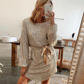 Glitter Party Dress - Elegant & Festive