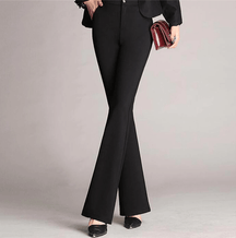 High-Waisted Flared Trousers - Elegant & Stylish