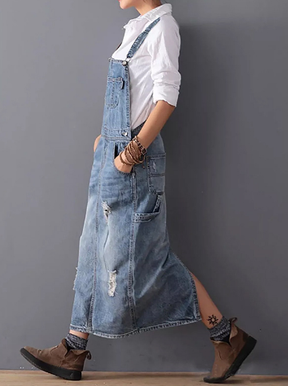 Denim Slip Dress - Casual & Stylish