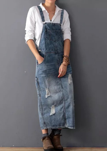 Denim Slip Dress - Casual & Stylish