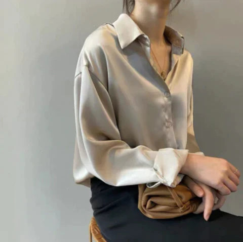 Elegant Satin Blouse – Timeless & Chic